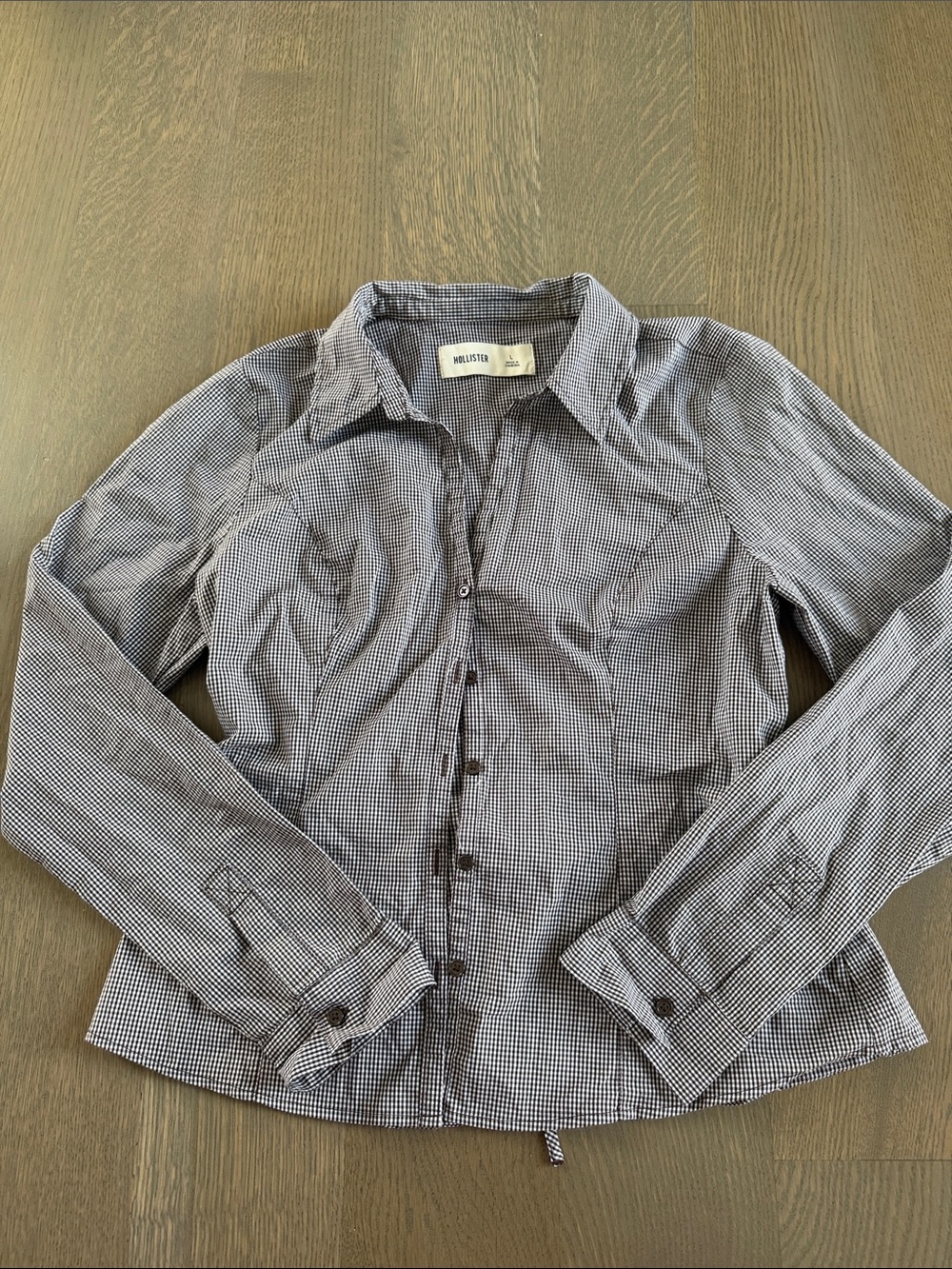 Hollister gingham button up